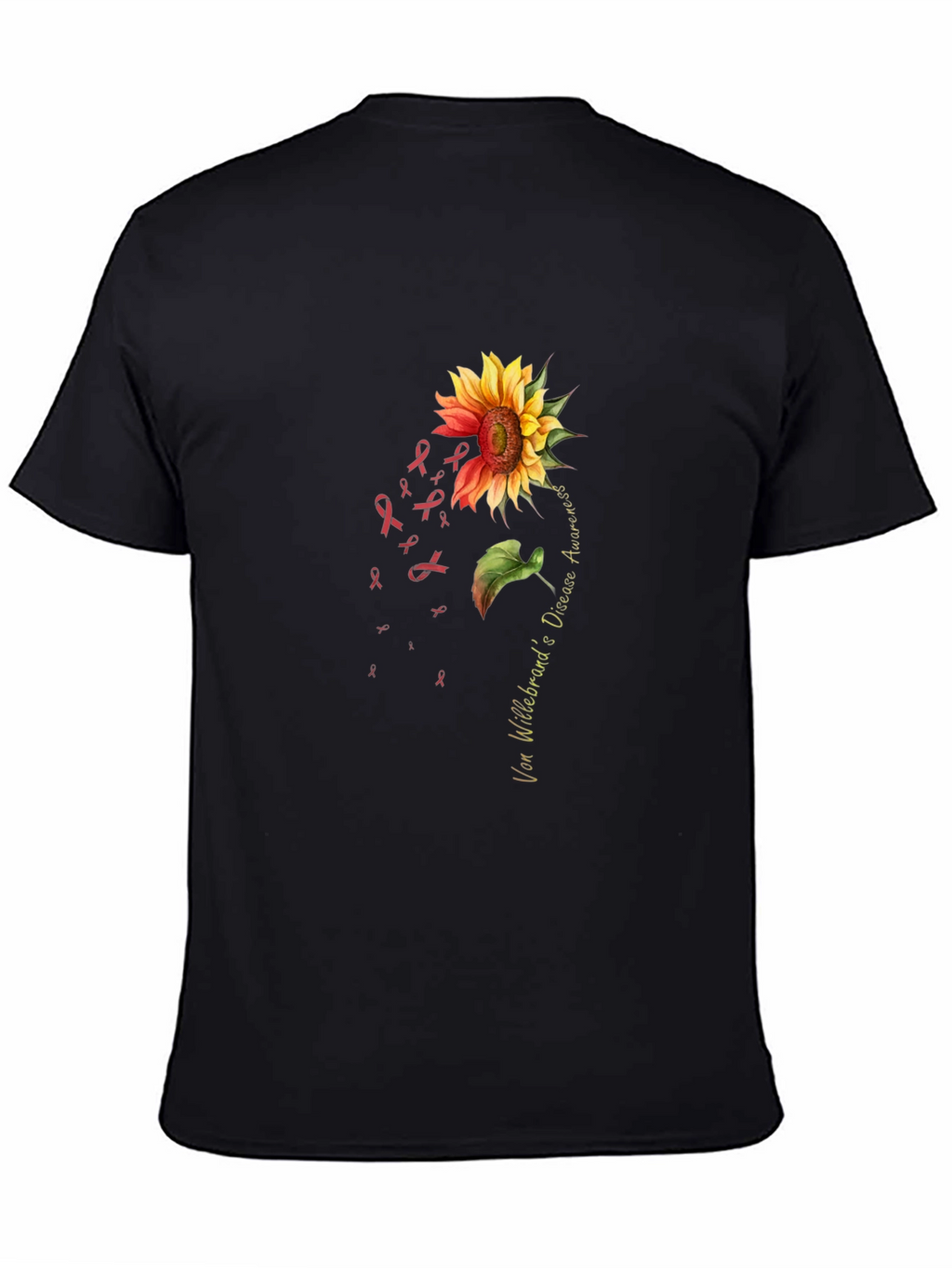 Von Willebrand Disease Awareness Sunflower T-Shirt