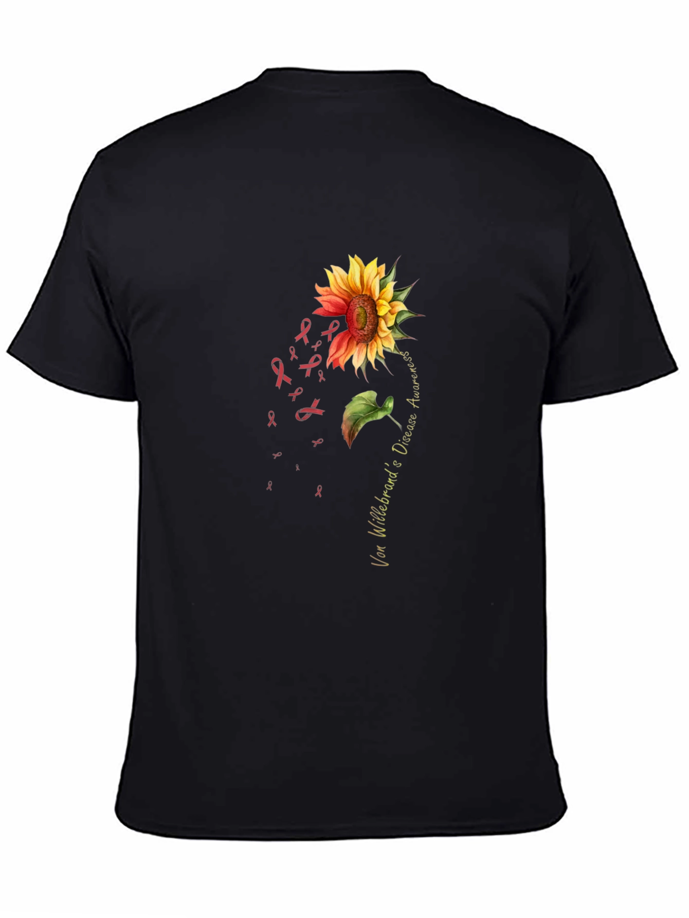 Von Willebrand Disease Awareness Sunflower T-Shirt