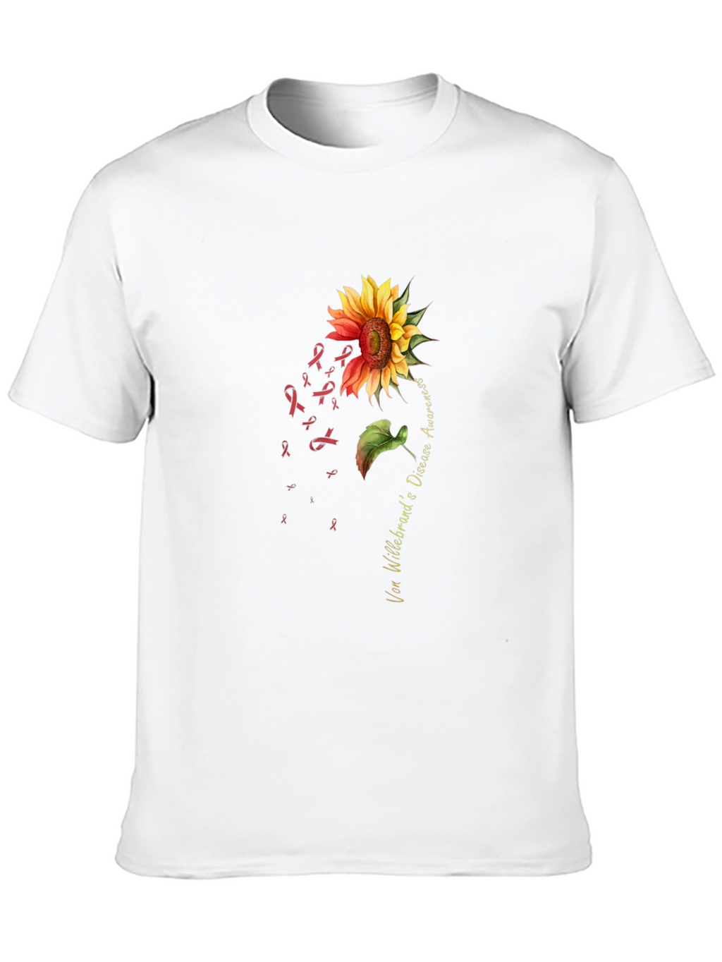 Von Willebrand Disease Awareness Sunflower T-Shirt