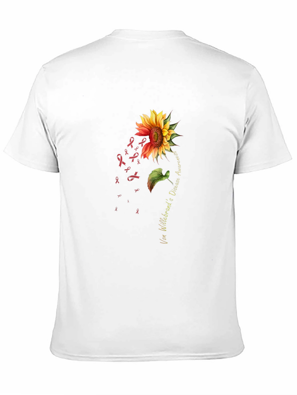 Von Willebrand Disease Awareness Sunflower T-Shirt