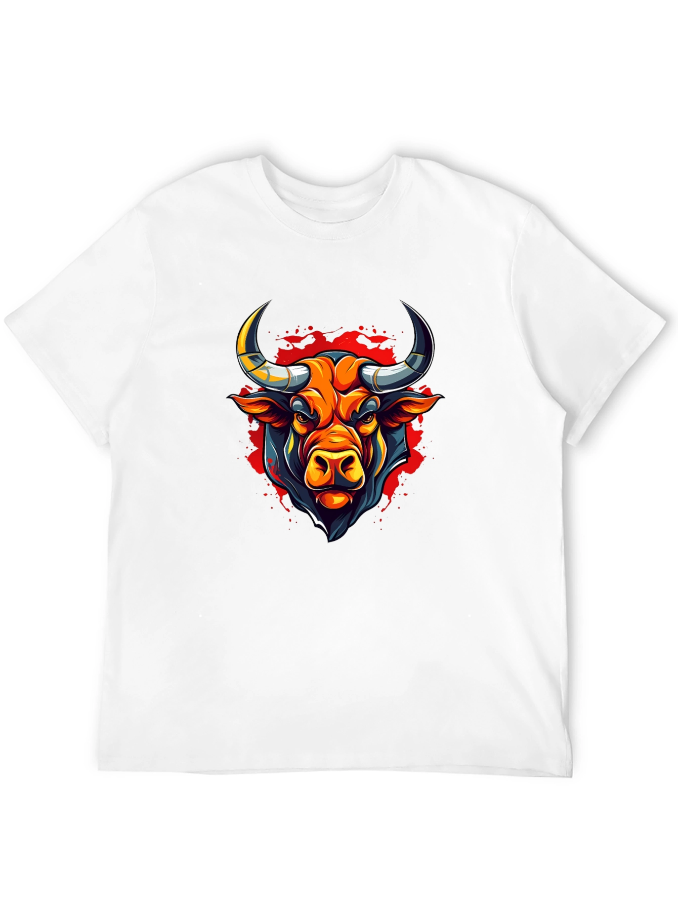 Bull Graphic Black T-Shirt