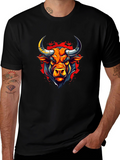 Bull Graphic Black T-Shirt