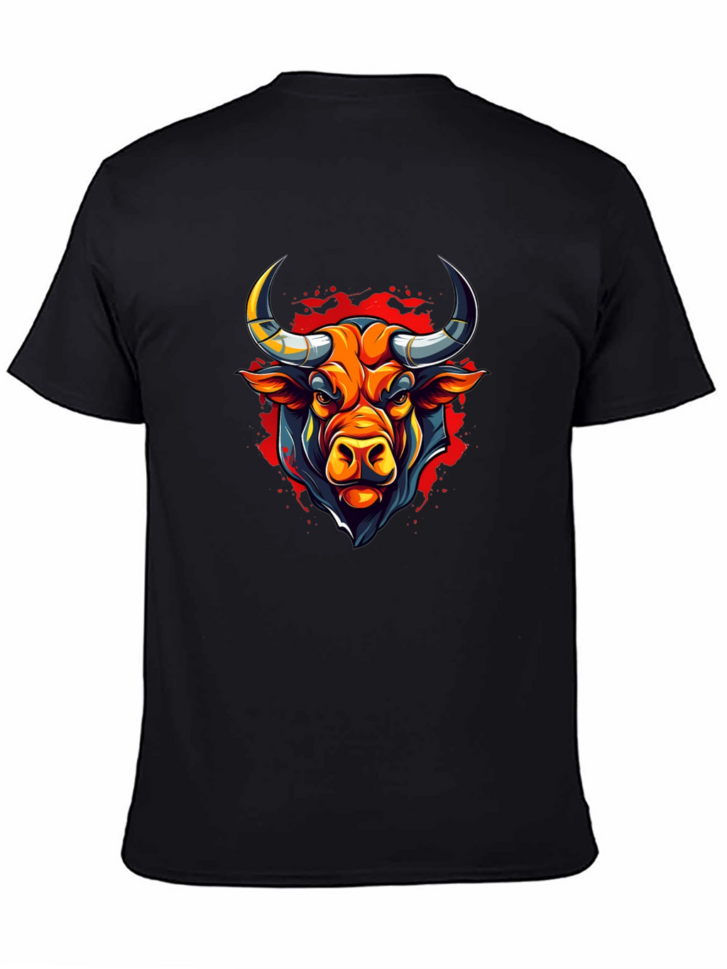 Bull Graphic Black T-Shirt