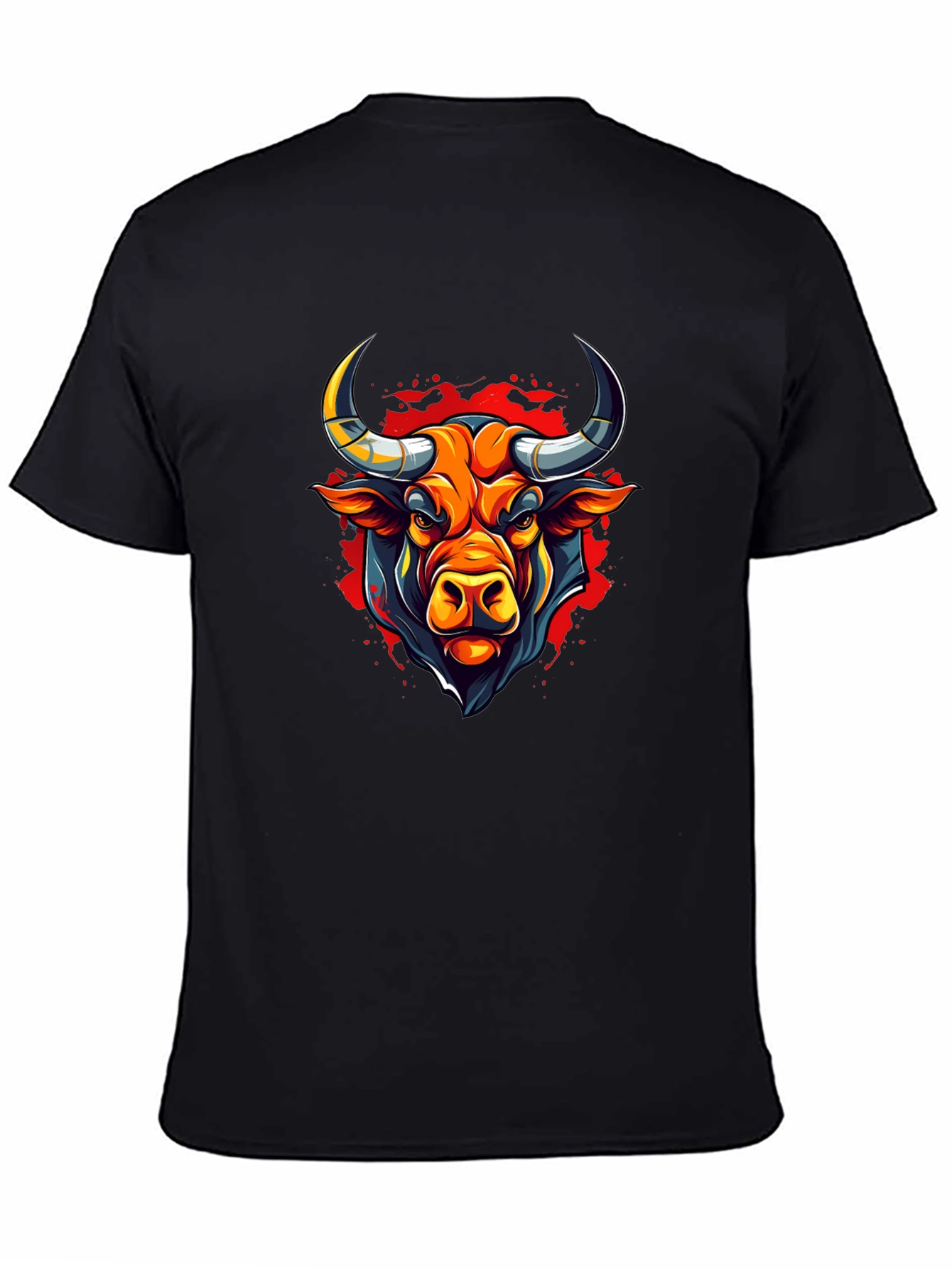 Bull Graphic Black T-Shirt