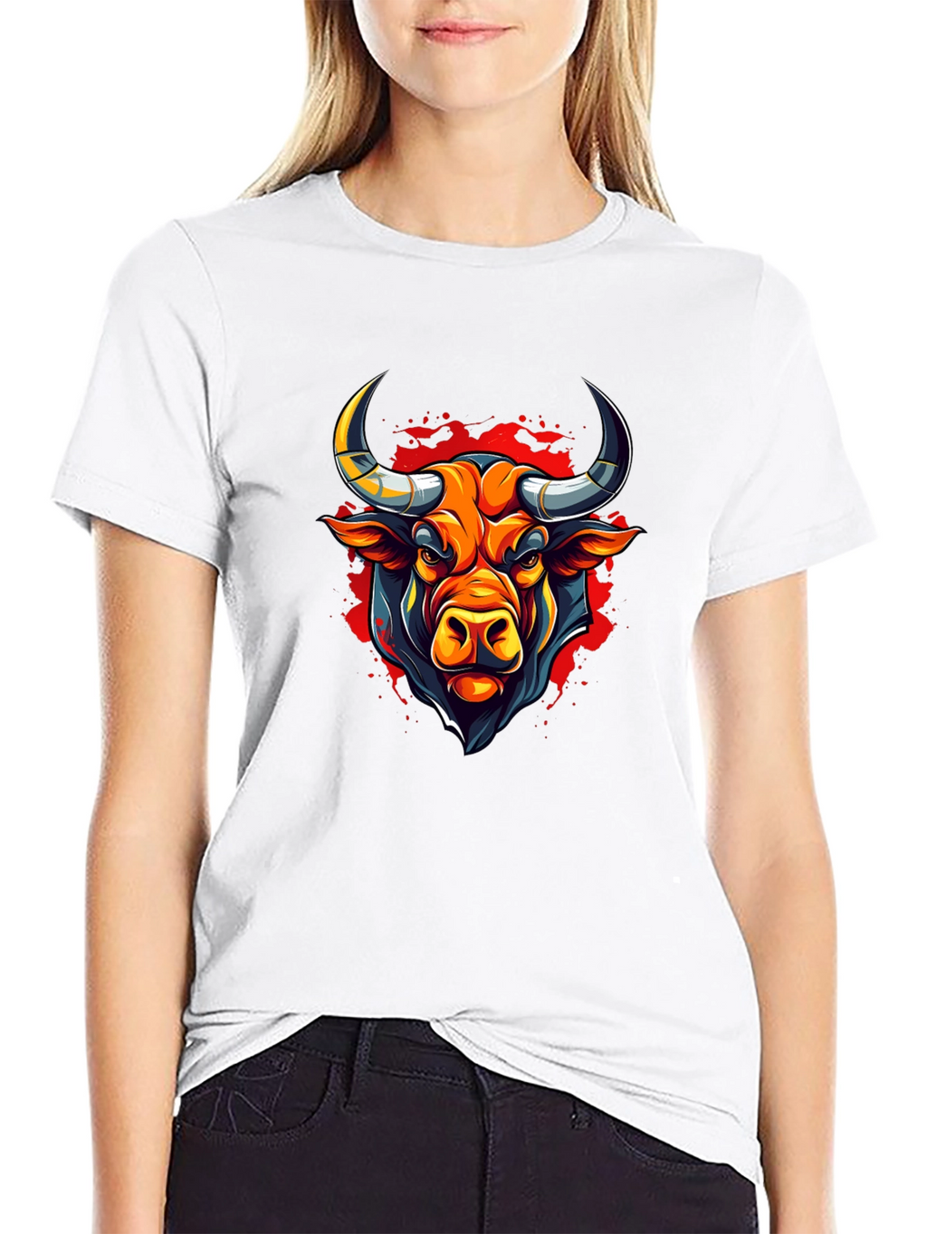 Bull Graphic Black T-Shirt