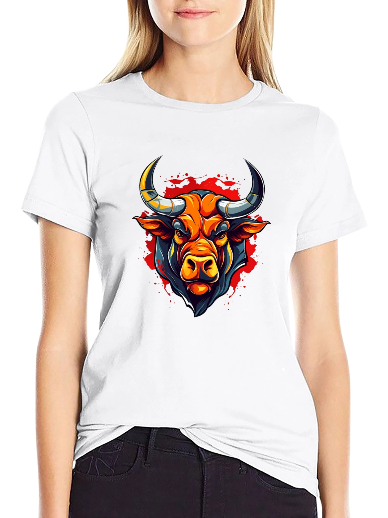 Bull Graphic Black T-Shirt