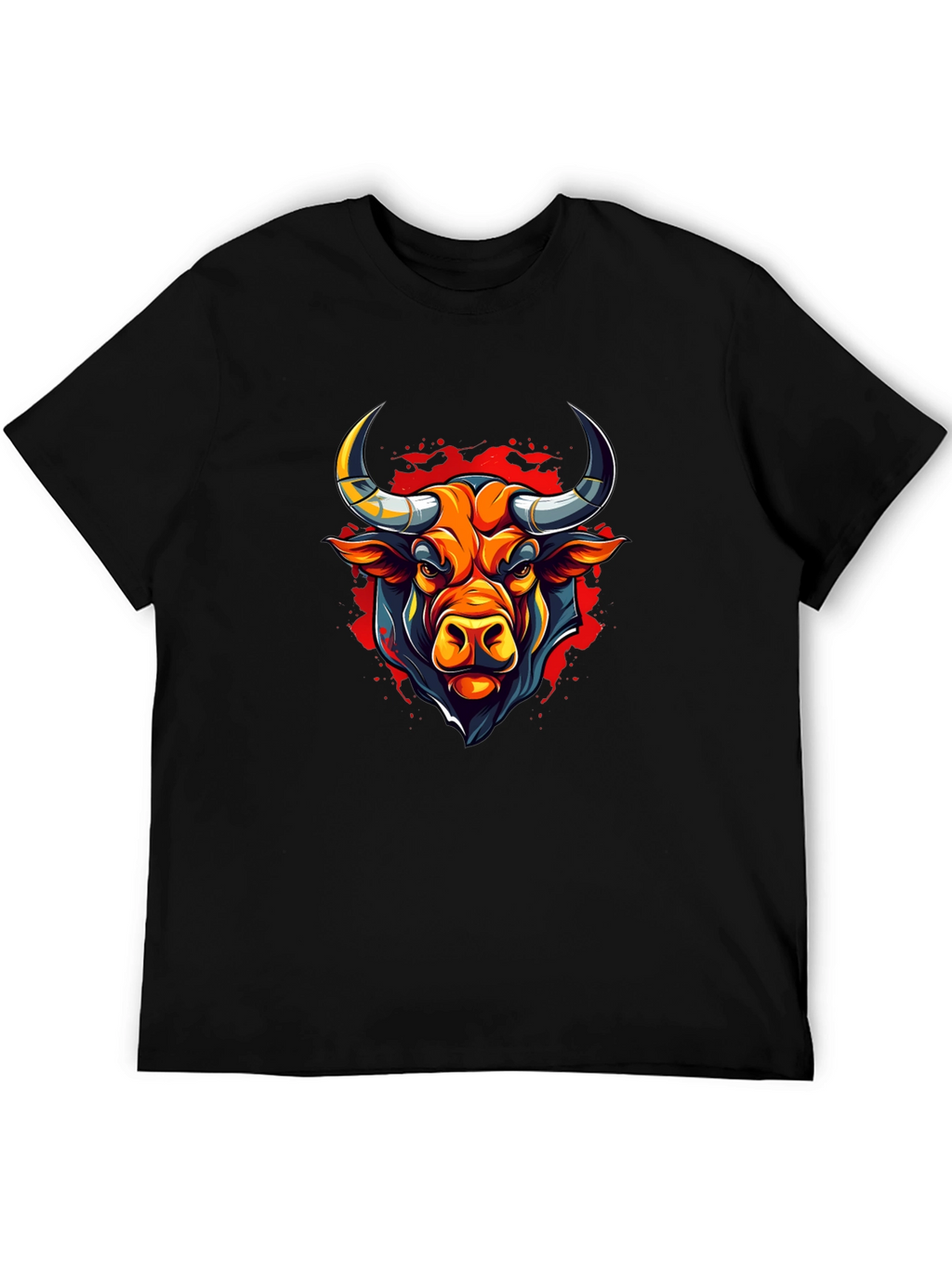 Bull Graphic Black T-Shirt