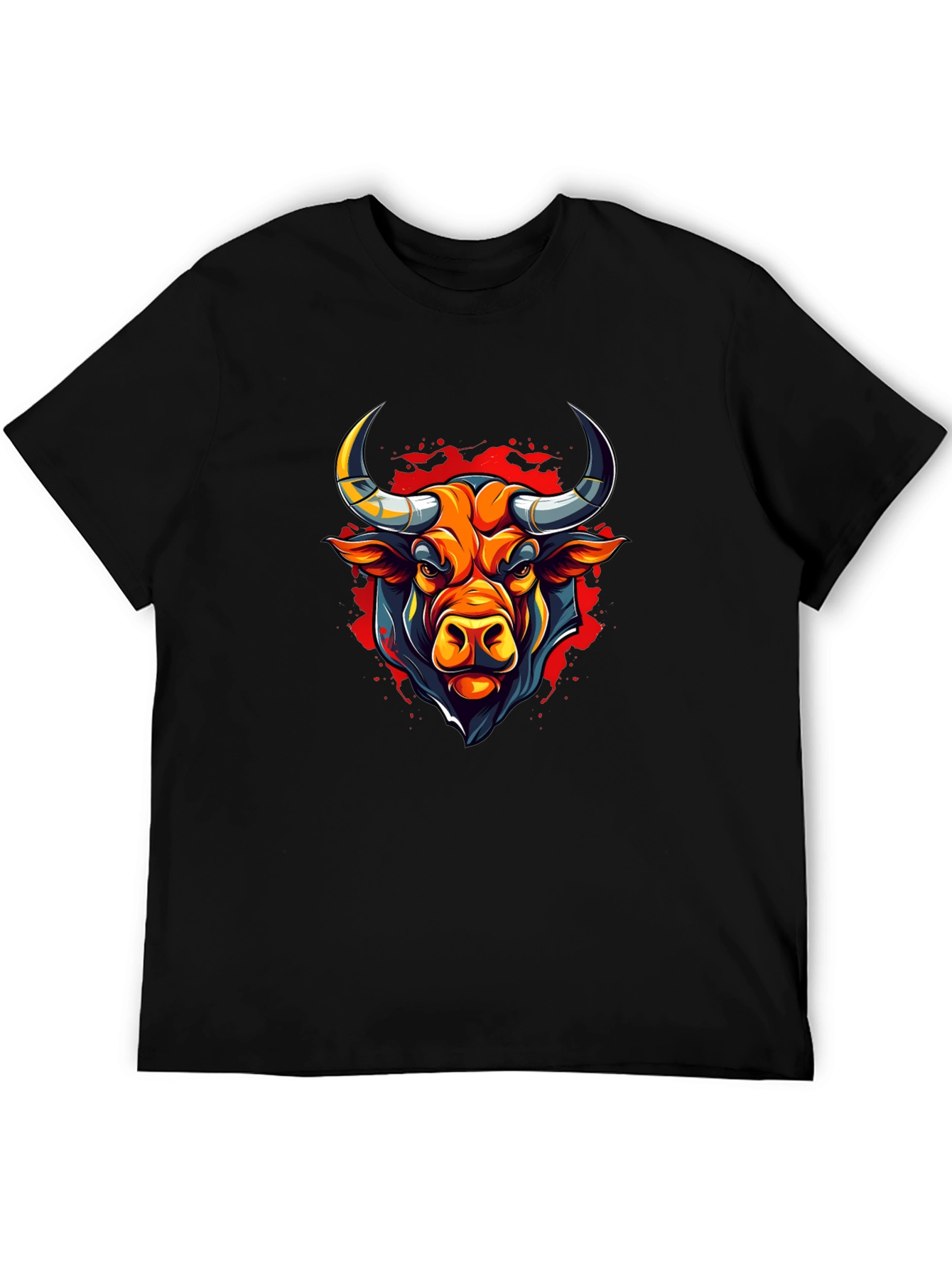 Bull Graphic Black T-Shirt