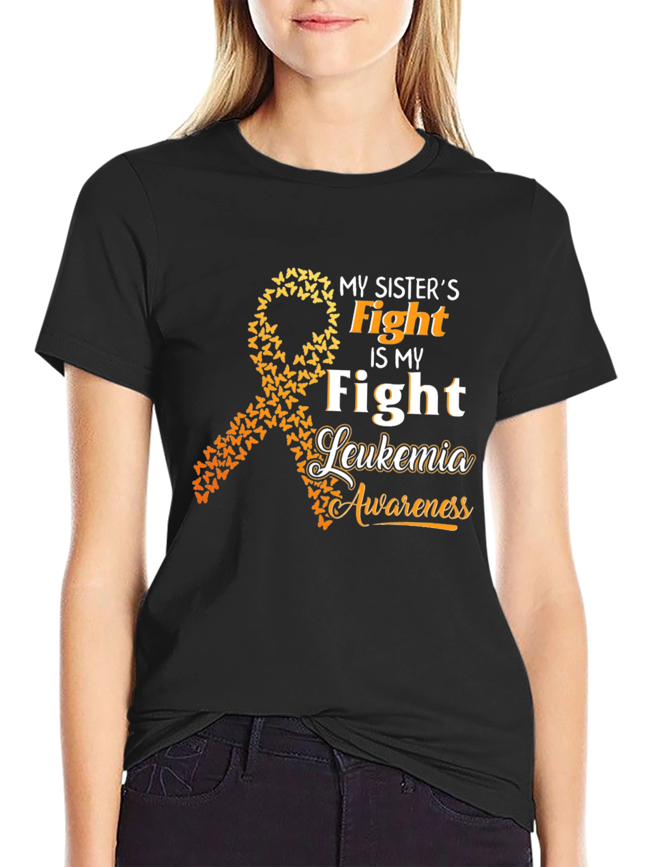 Sisters Fight Leukemia Awareness T-Shirt