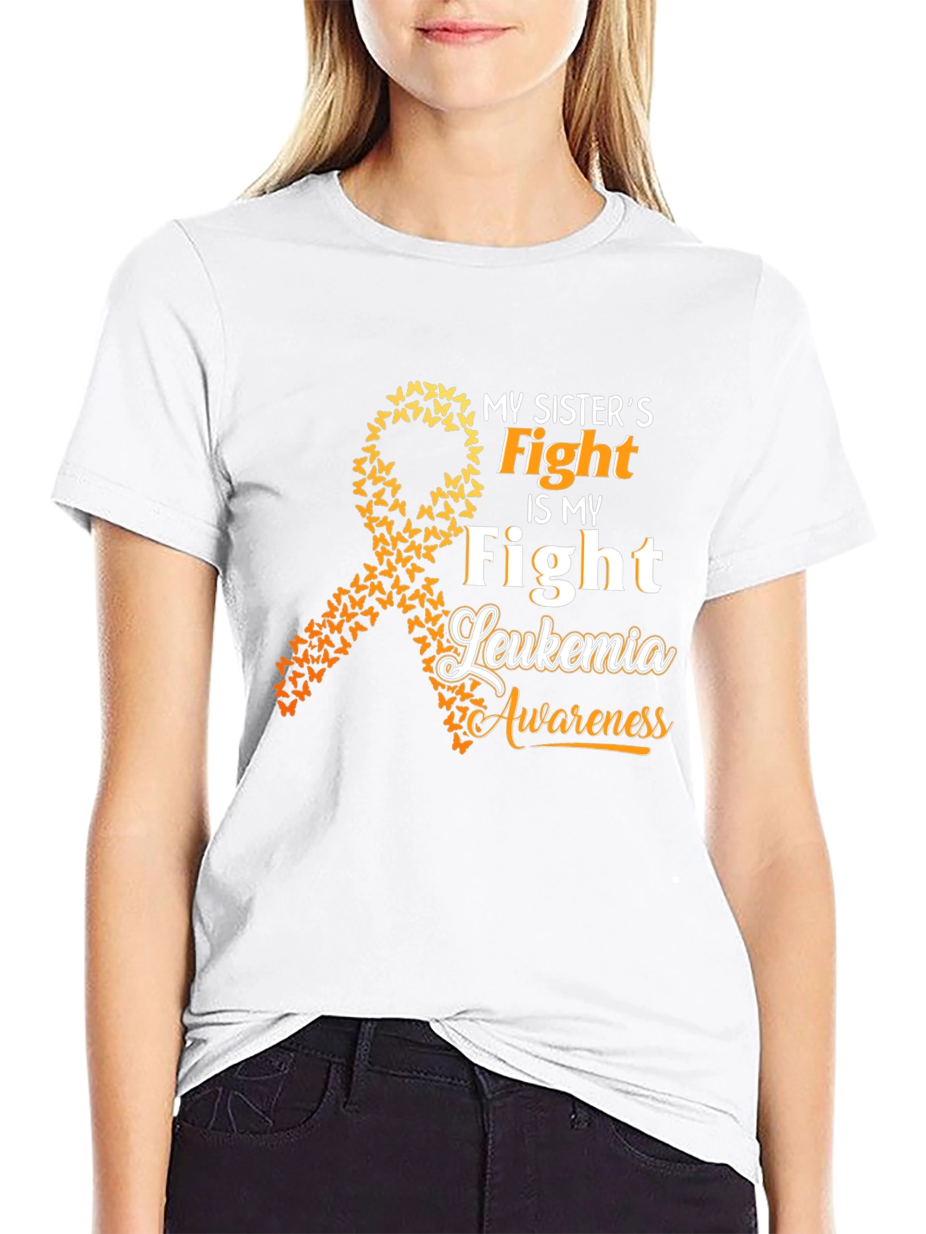 Sisters Fight Leukemia Awareness T-Shirt