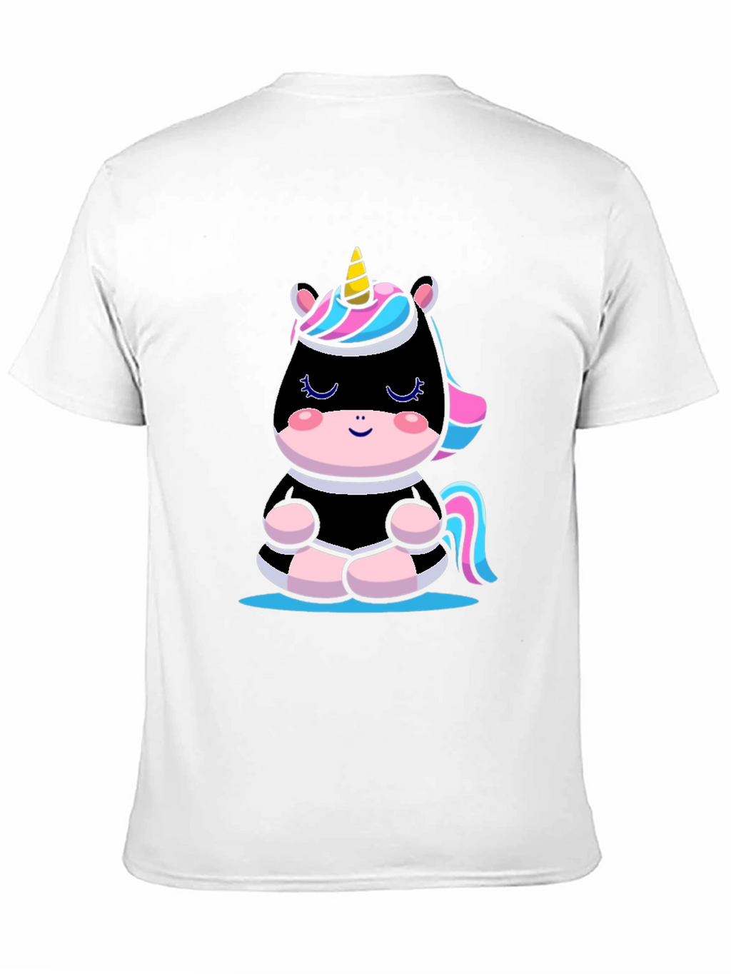 Meditating Unicorn T-Shirt - Black