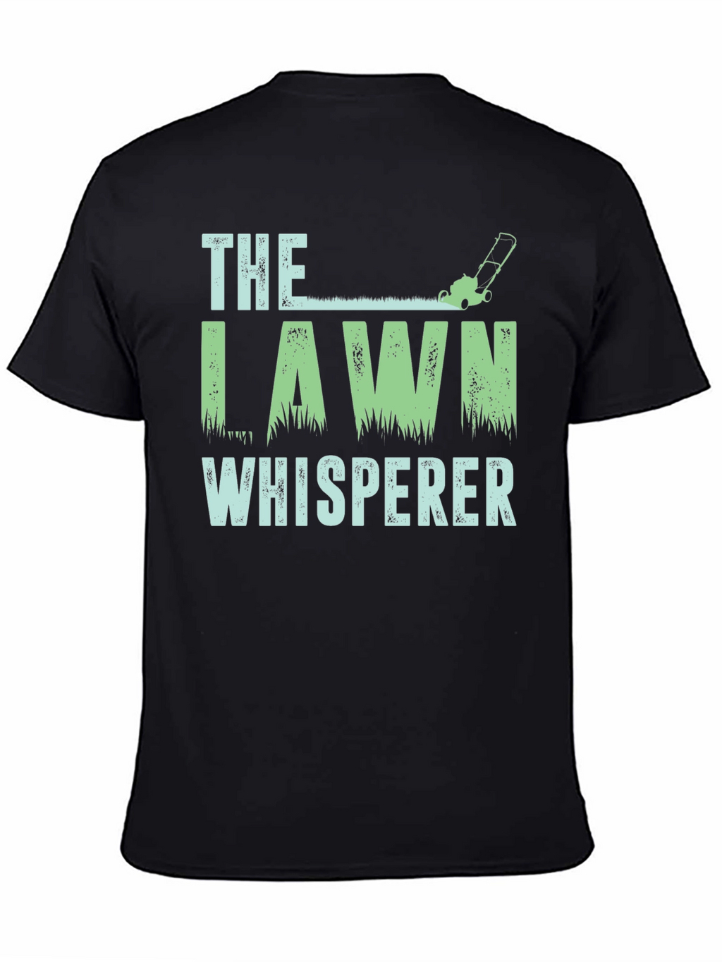 Lawn Whisperer Graphic T-Shirt - Black Cotton Tee