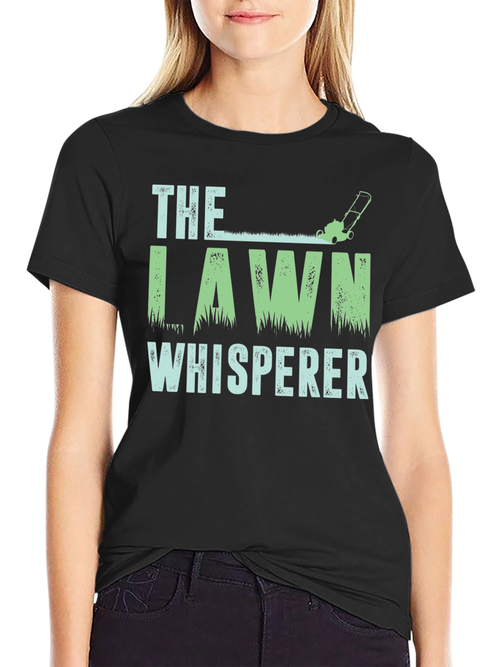 Lawn Whisperer Graphic T-Shirt - Black Cotton Tee