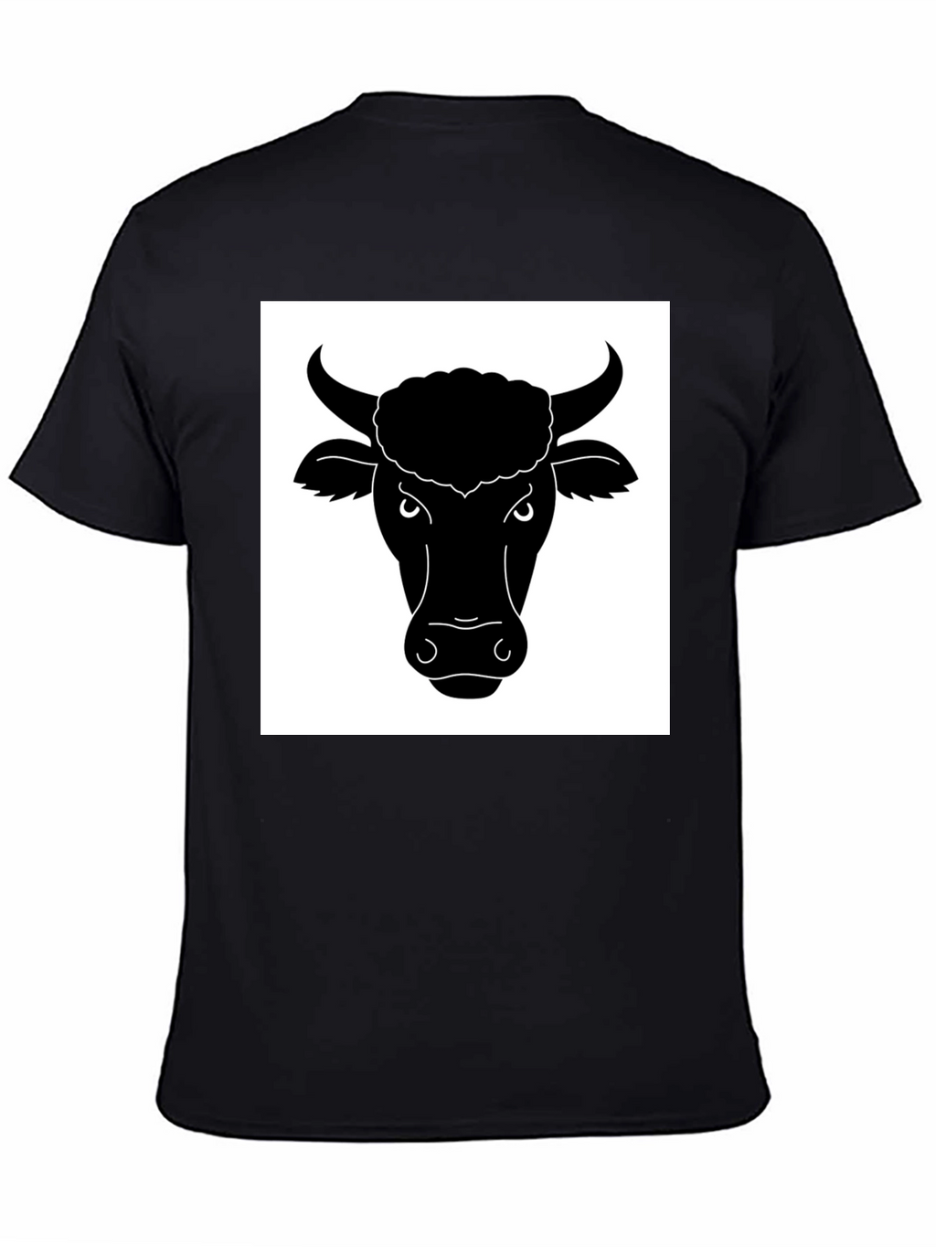 Black Bull Head Graphic T-Shirt