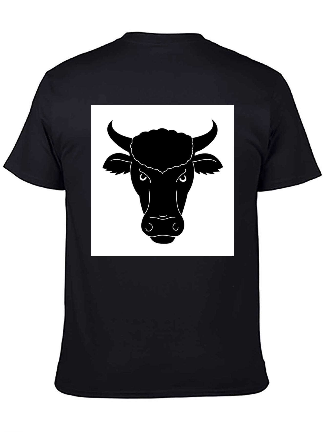 Black Bull Head Graphic T-Shirt
