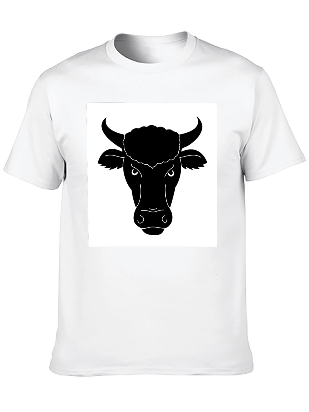 Black Bull Head Graphic T-Shirt