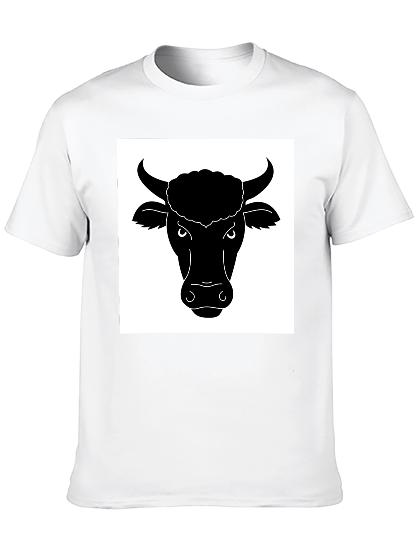 Black Bull Head Graphic T-Shirt
