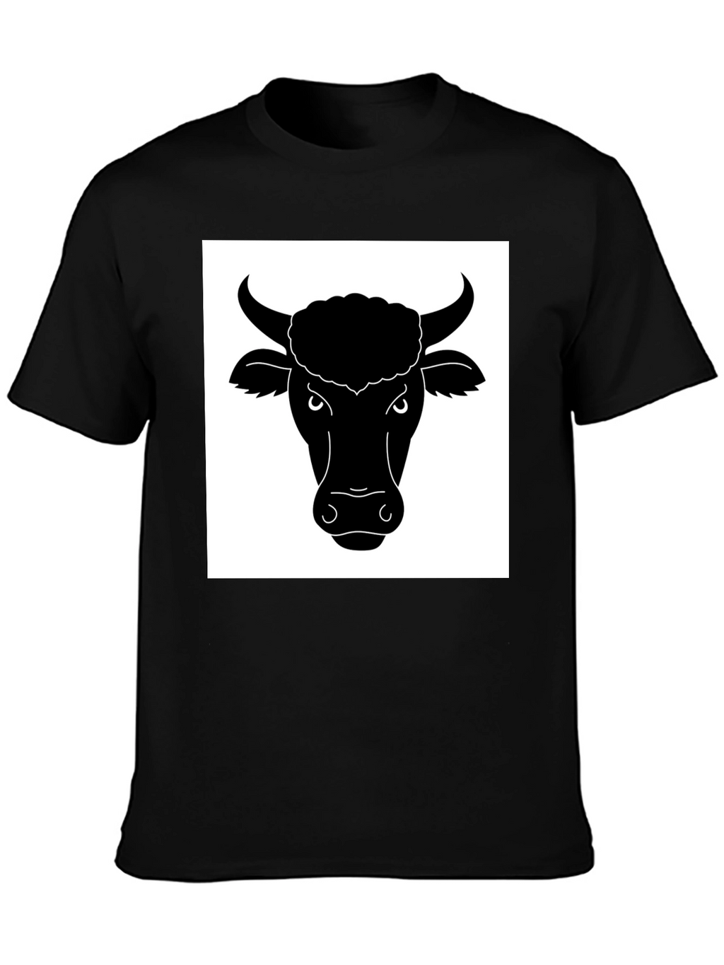 Black Bull Head Graphic T-Shirt