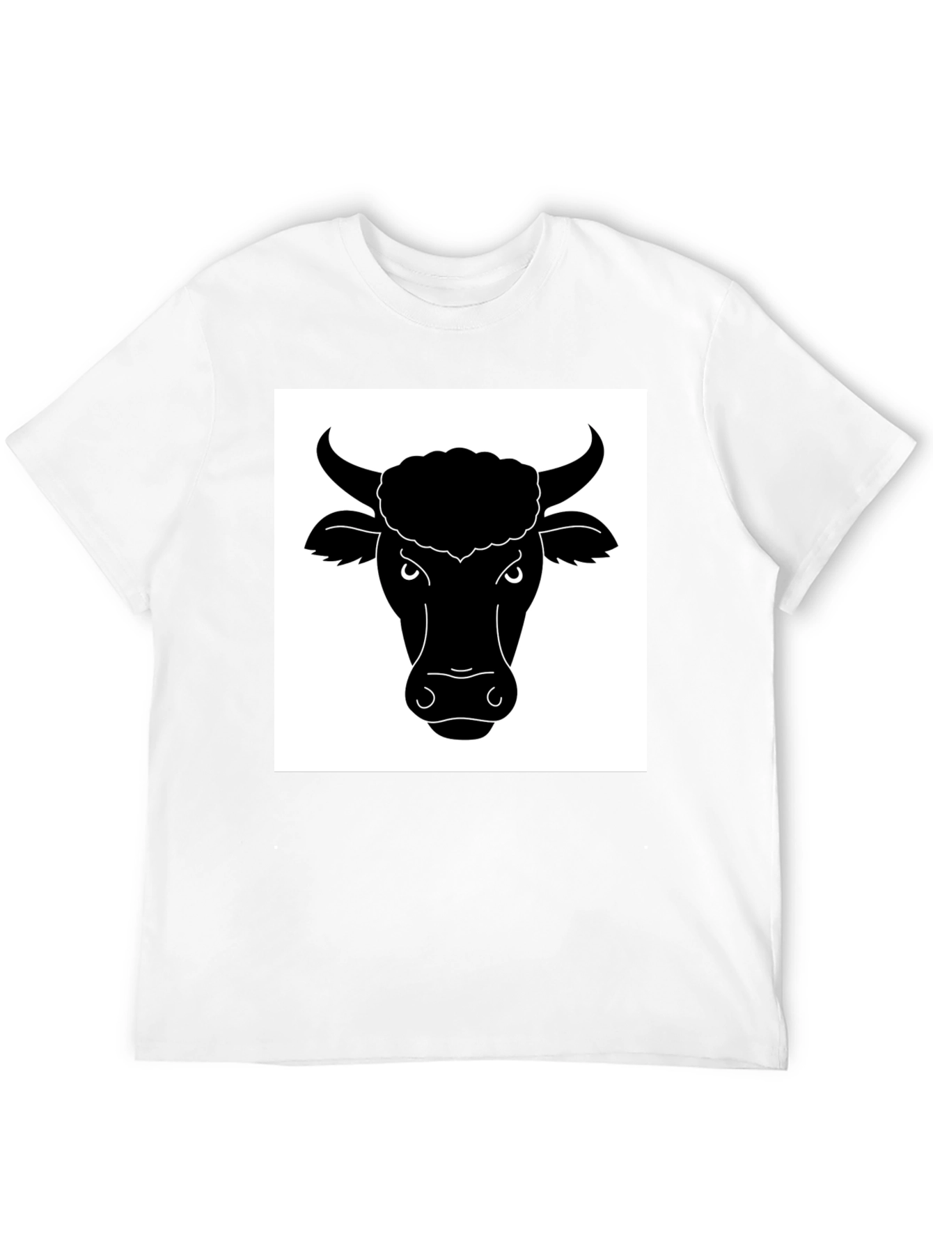 Black Bull Head Graphic T-Shirt