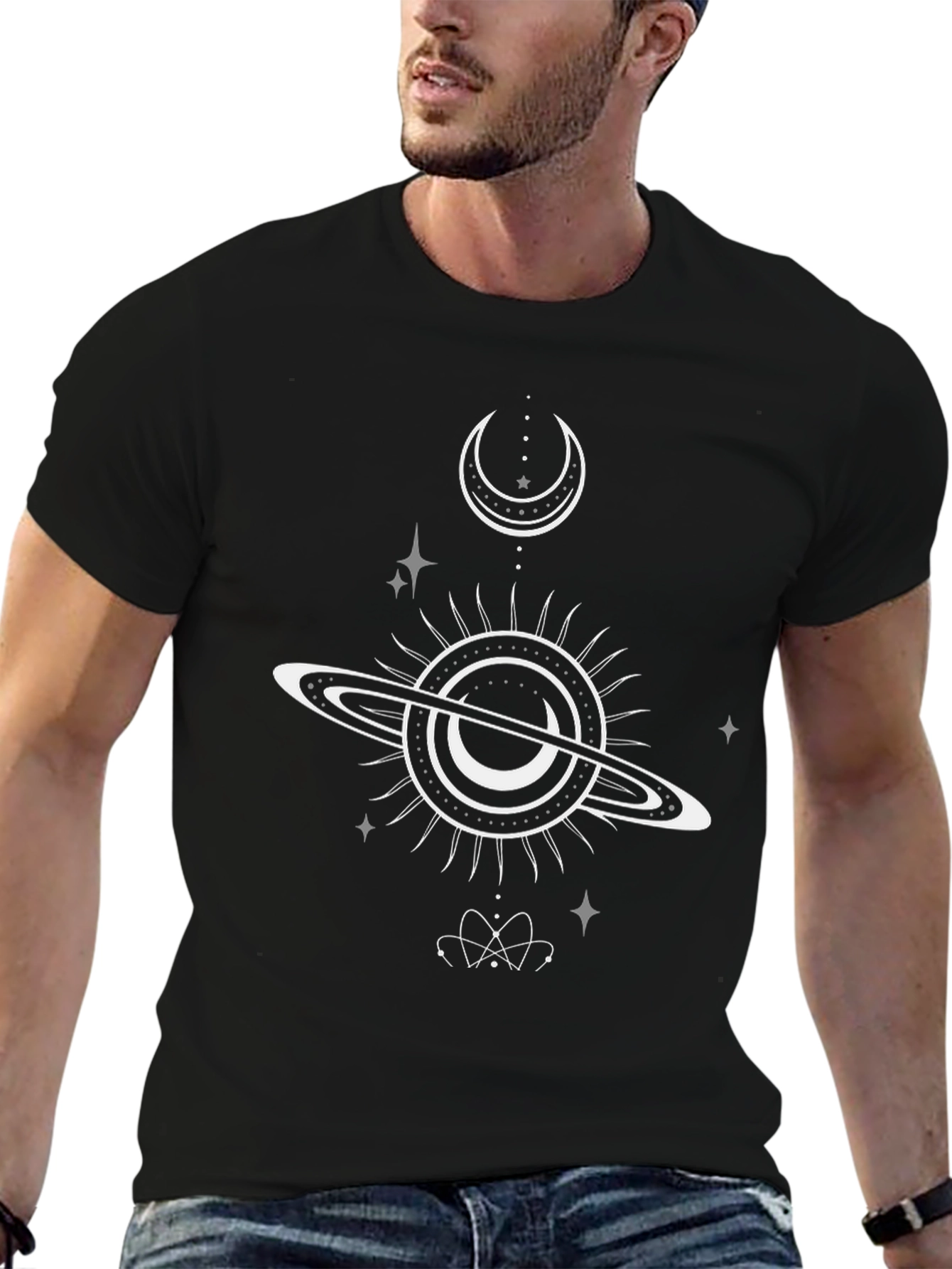 Cosmic Graphic Black Tee