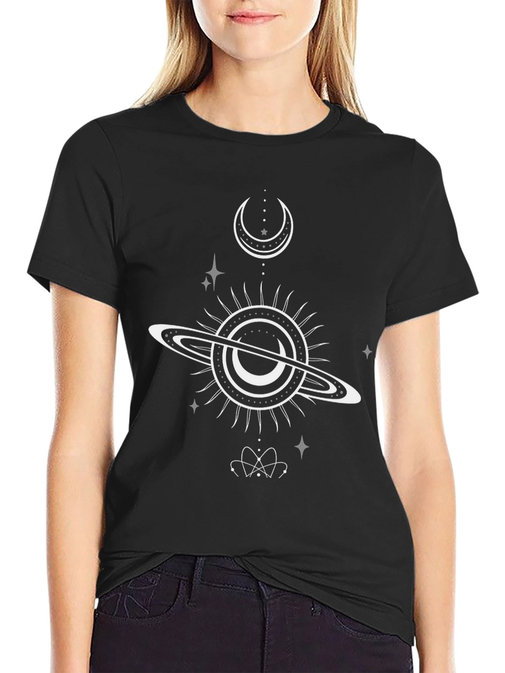 Cosmic Graphic Black Tee