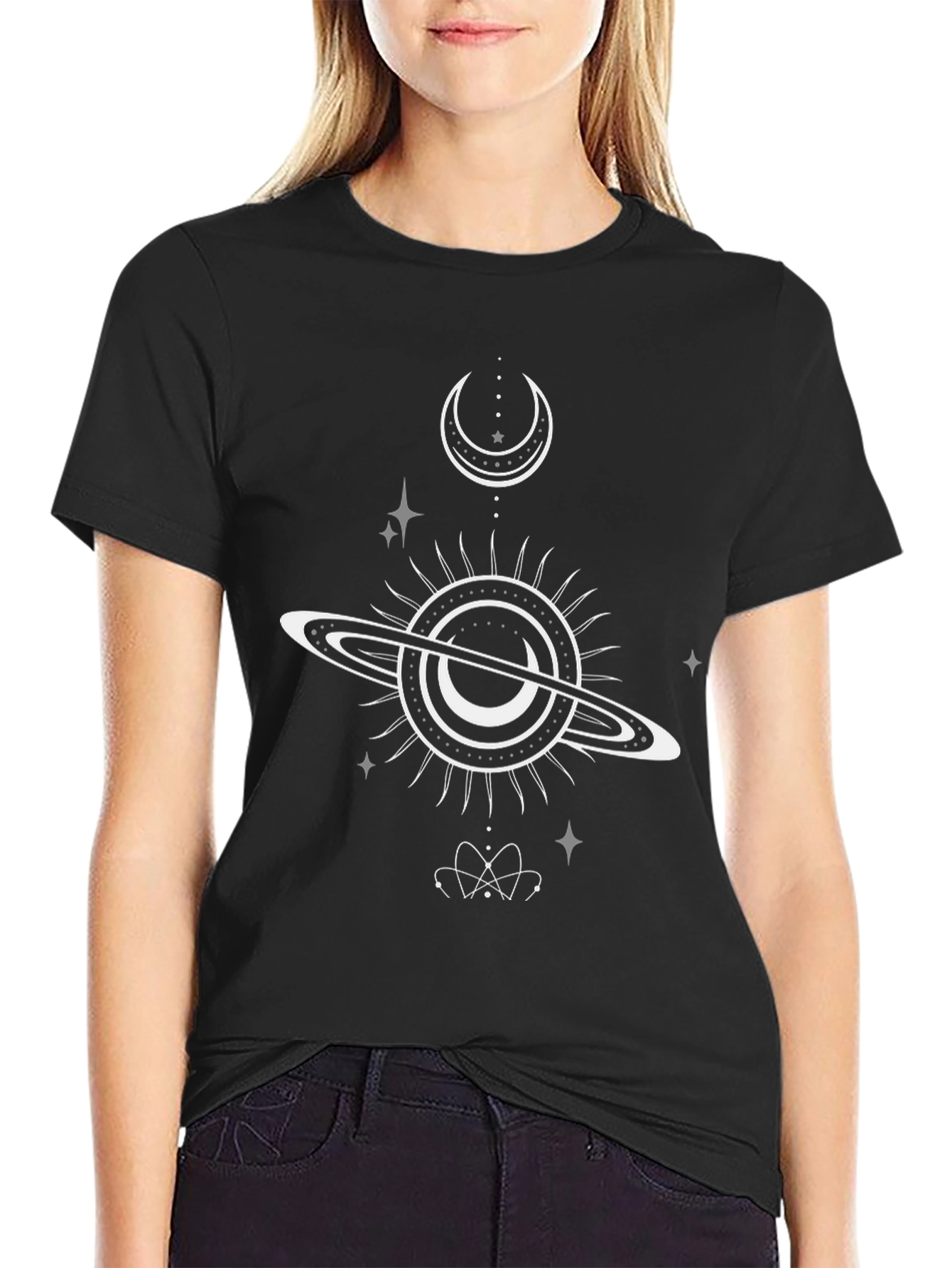 Cosmic Graphic Black Tee