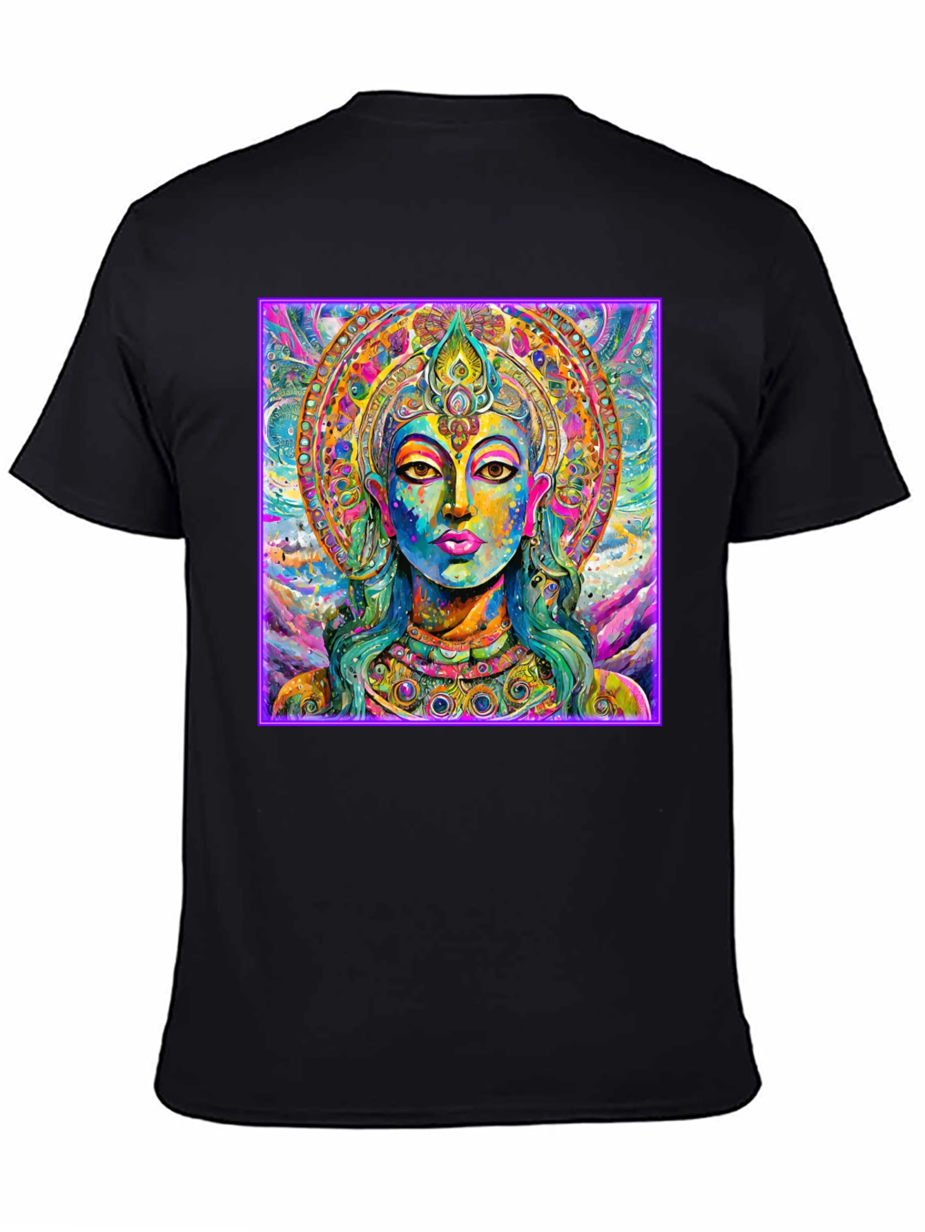 Vibrant Buddha Graphic T-Shirt