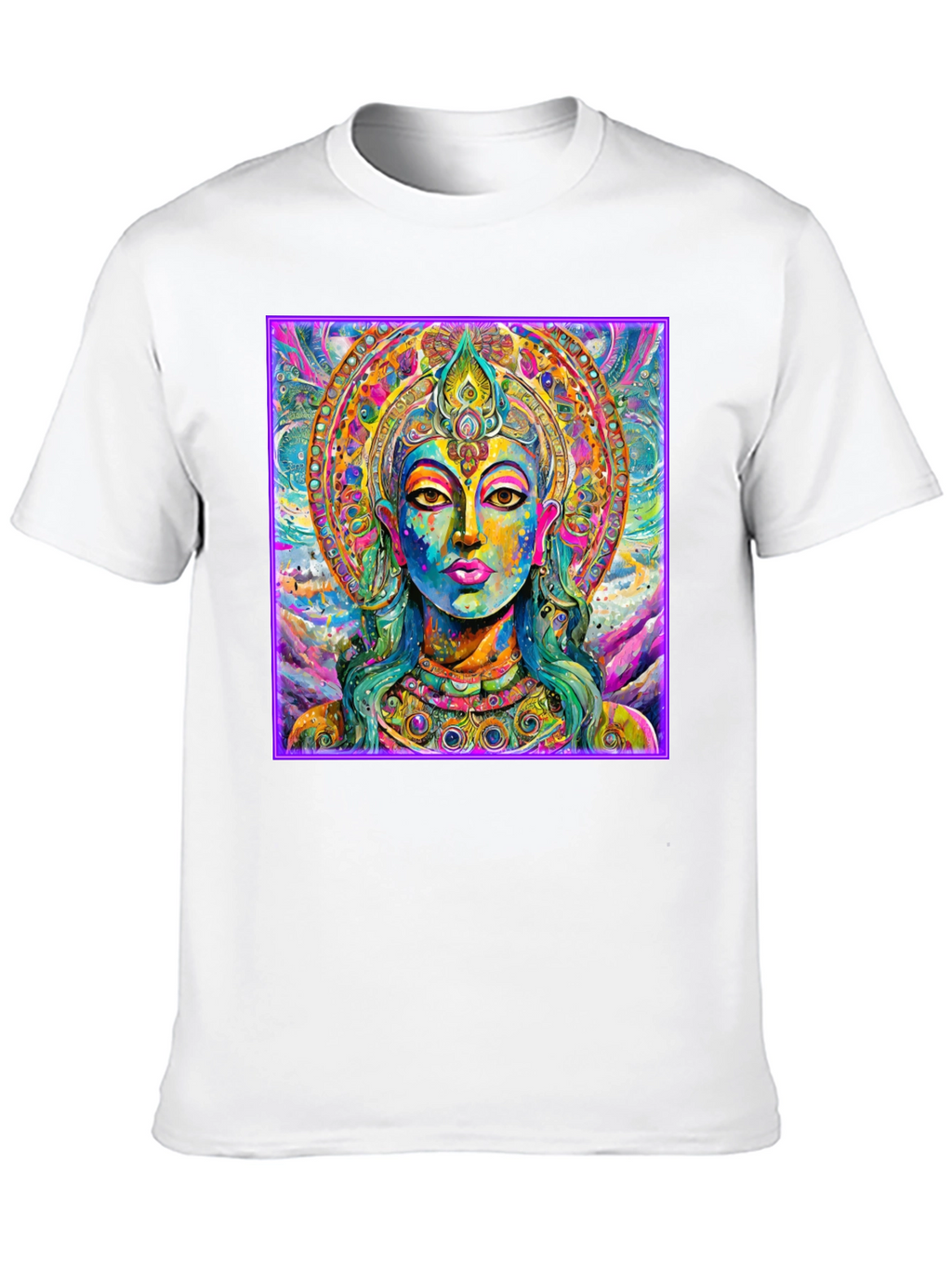 Vibrant Buddha Graphic T-Shirt