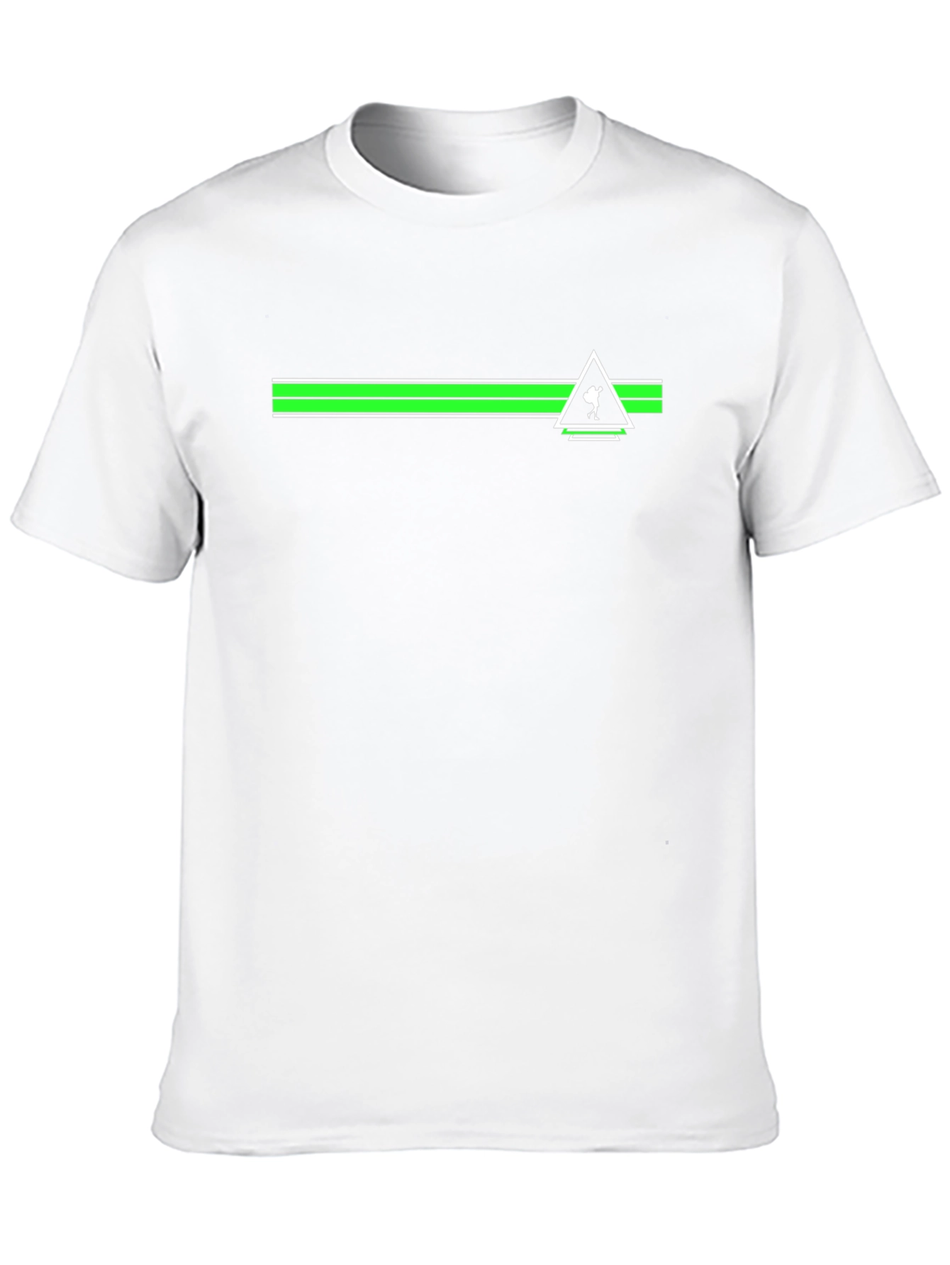 Green Stripe Trekker Tee - Black