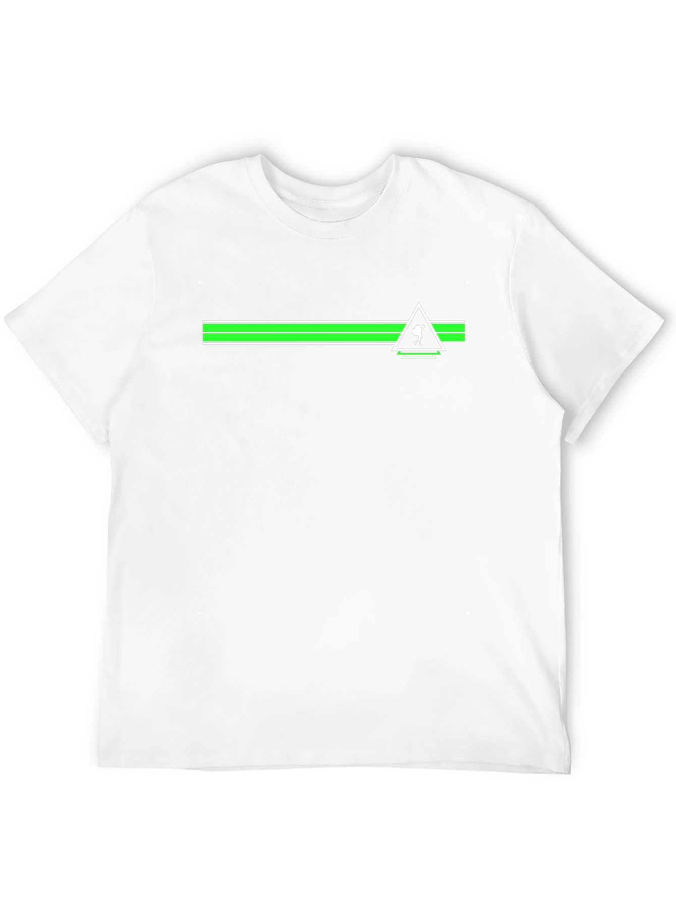 Green Stripe Trekker Tee - Black