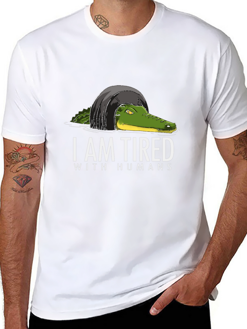 I Am Tired With Humans Graphic T-Shirt