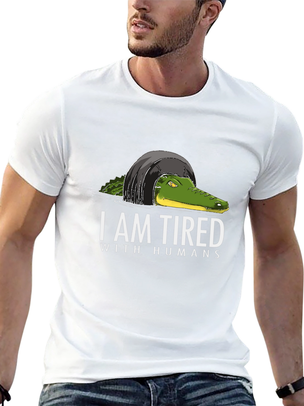 I Am Tired With Humans Graphic T-Shirt