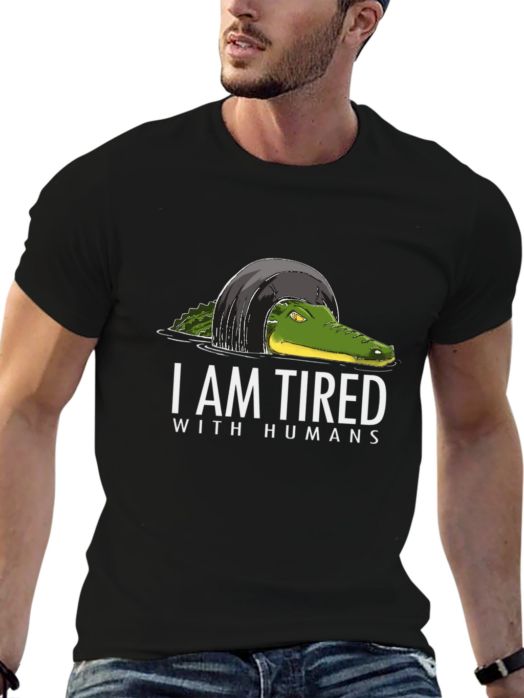 I Am Tired With Humans Graphic T-Shirt