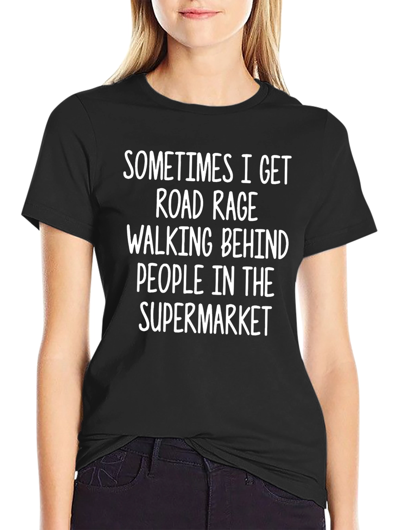 Road Rage Supermarket Funny T-Shirt