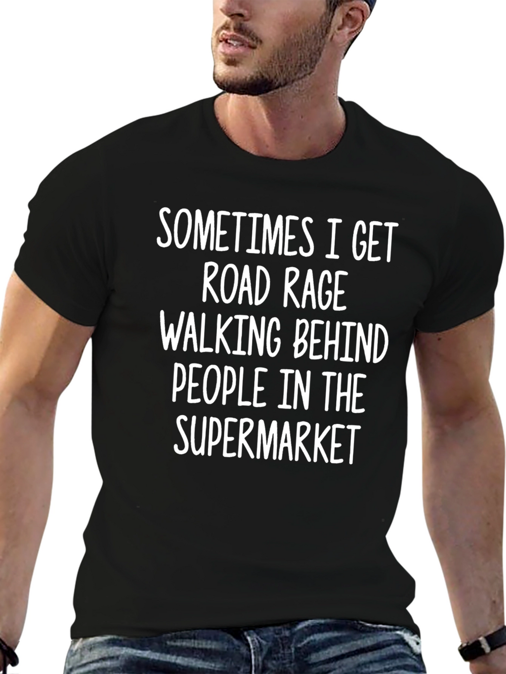 Road Rage Supermarket Funny T-Shirt