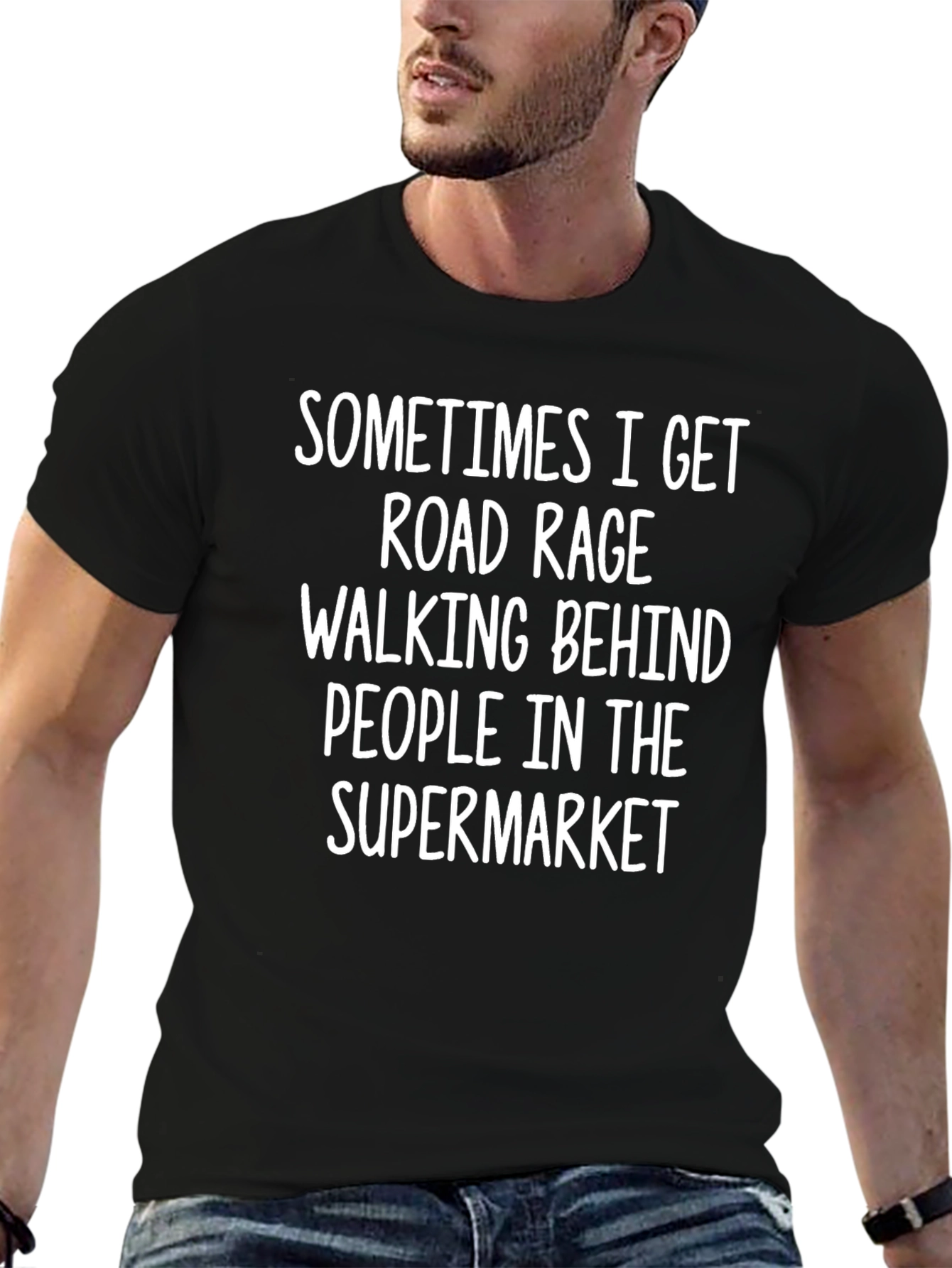Road Rage Supermarket Funny T-Shirt