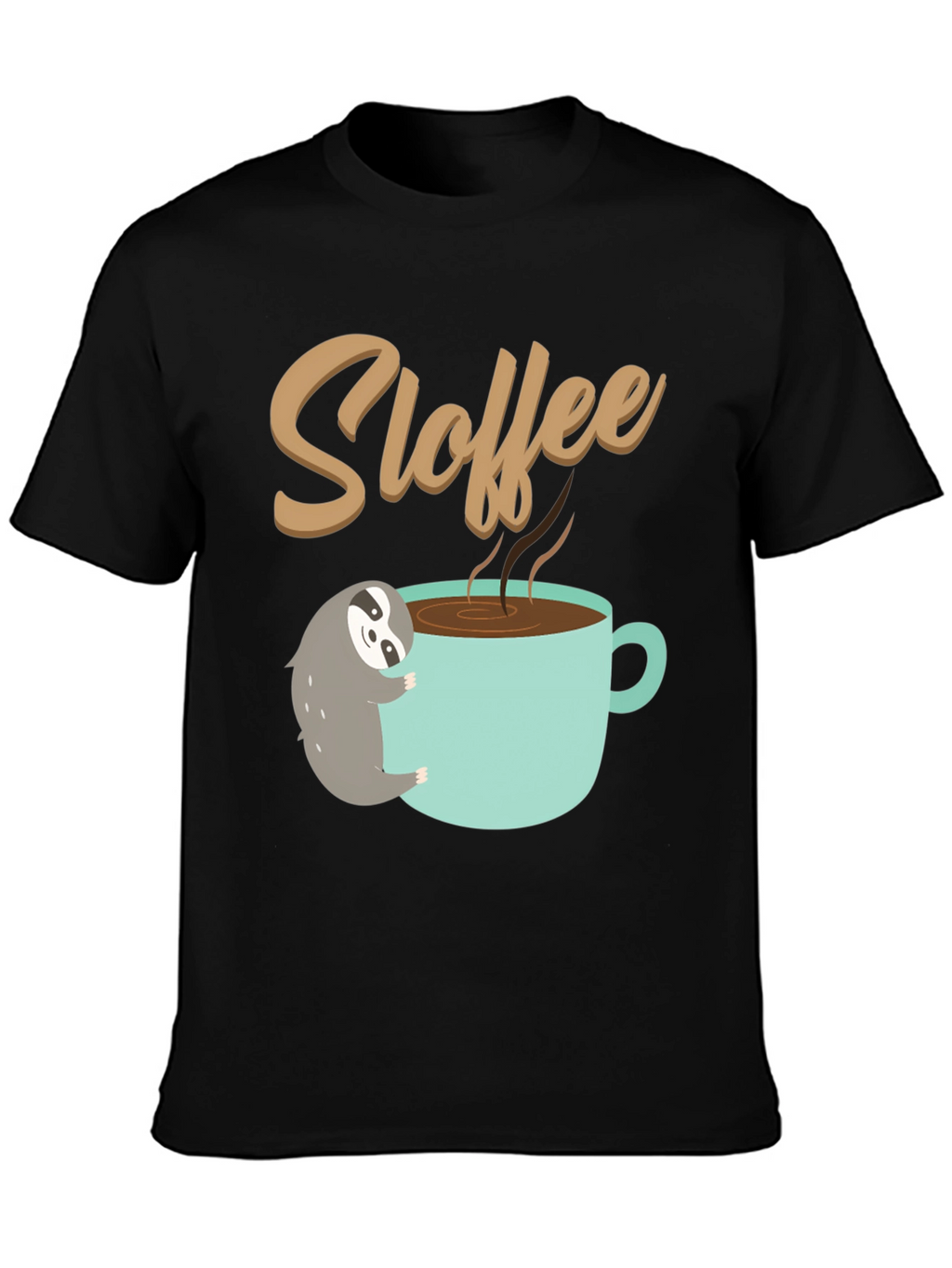 Sloth Coffee Lover T-Shirt - Sloffee Cute Tee