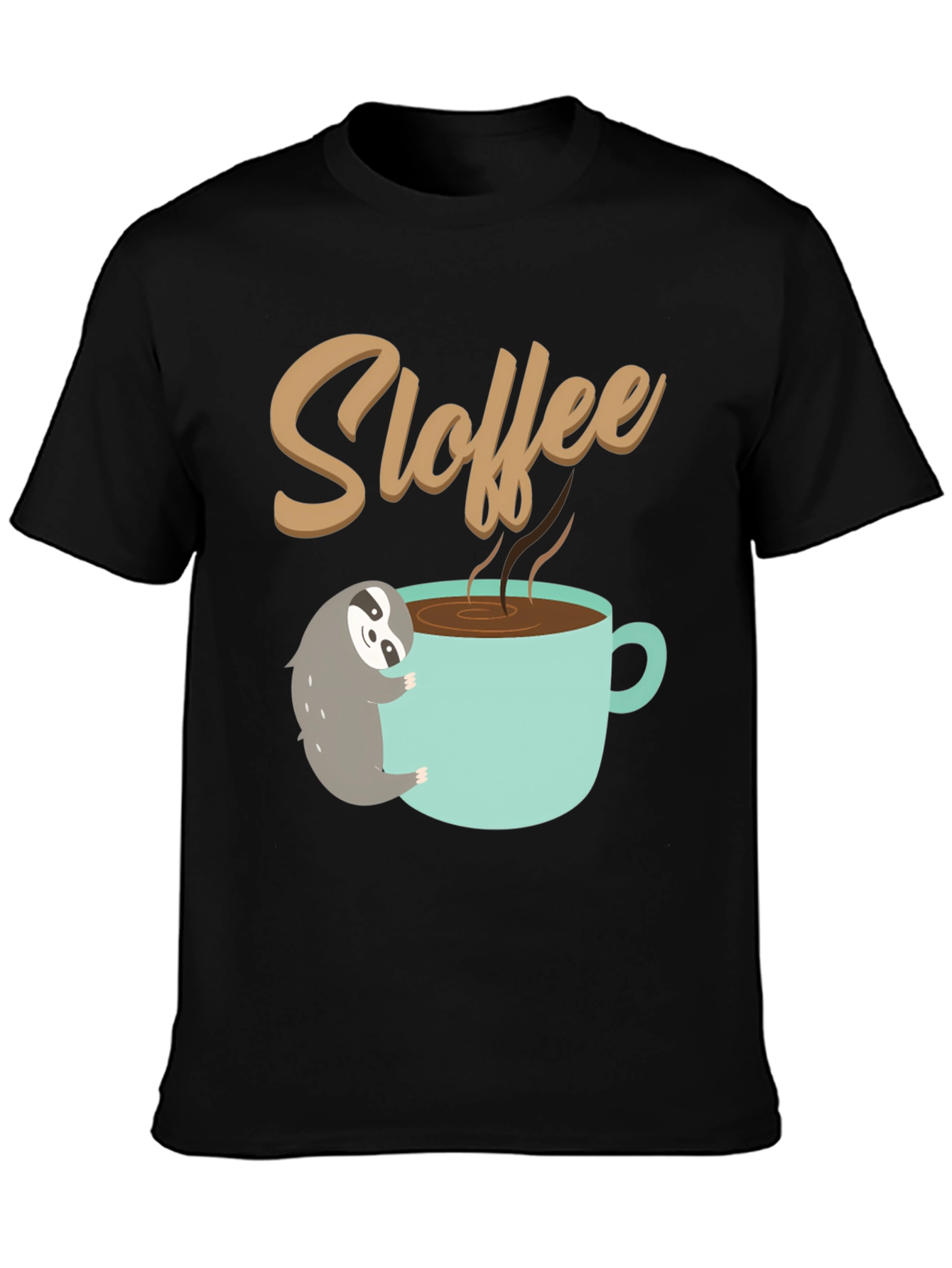Sloth Coffee Lover T-Shirt - Sloffee Cute Tee