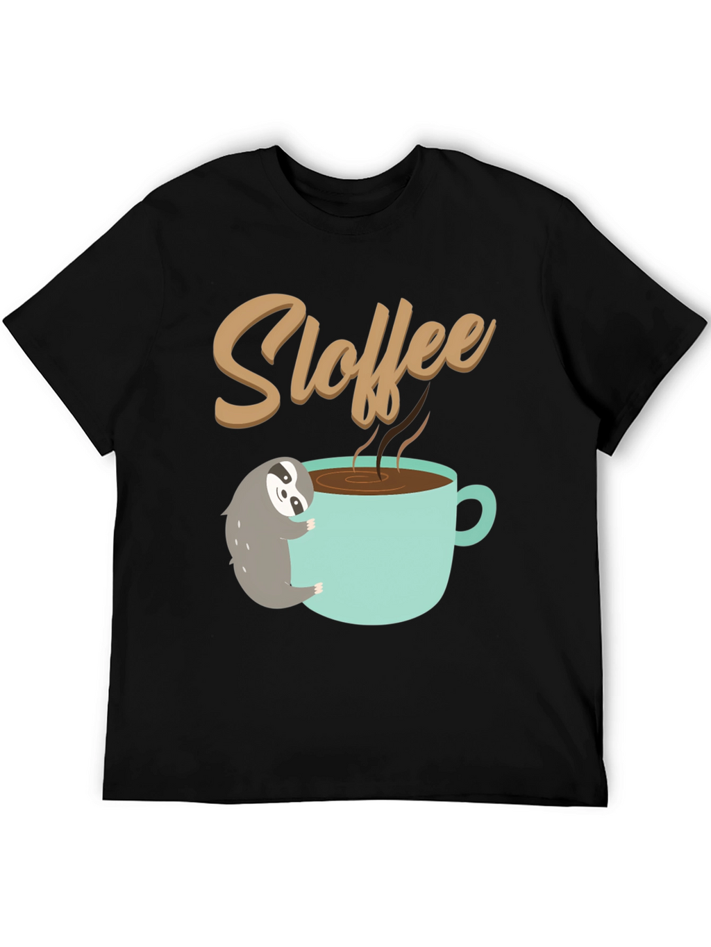 Sloth Coffee Lover T-Shirt - Sloffee Cute Tee