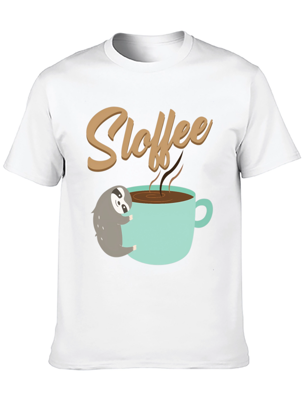 Sloth Coffee Lover T-Shirt - Sloffee Cute Tee