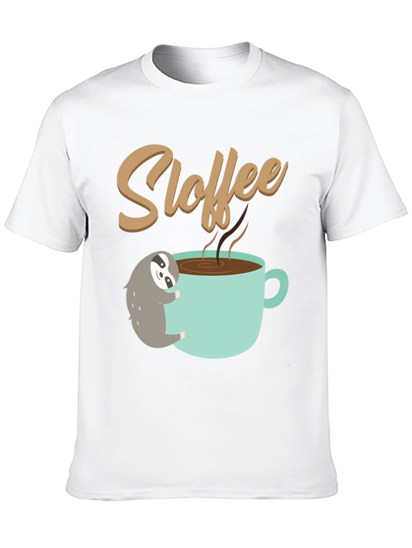 Sloth Coffee Lover T-Shirt - Sloffee Cute Tee