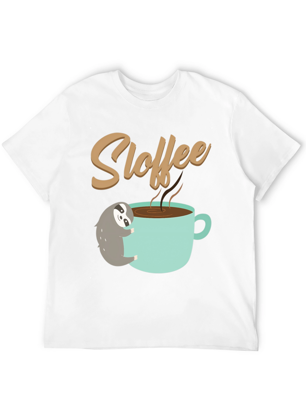 Sloth Coffee Lover T-Shirt - Sloffee Cute Tee