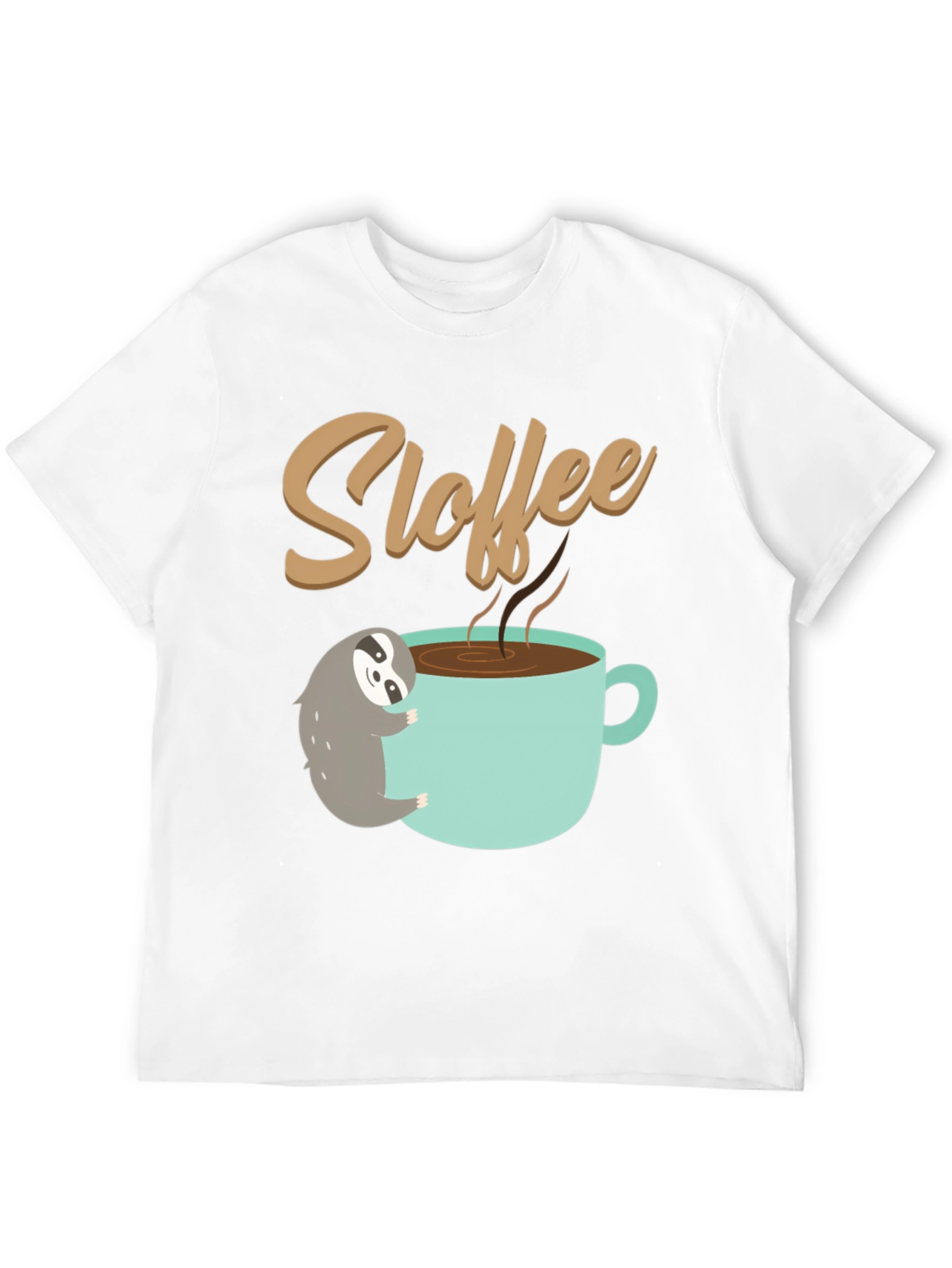 Sloth Coffee Lover T-Shirt - Sloffee Cute Tee