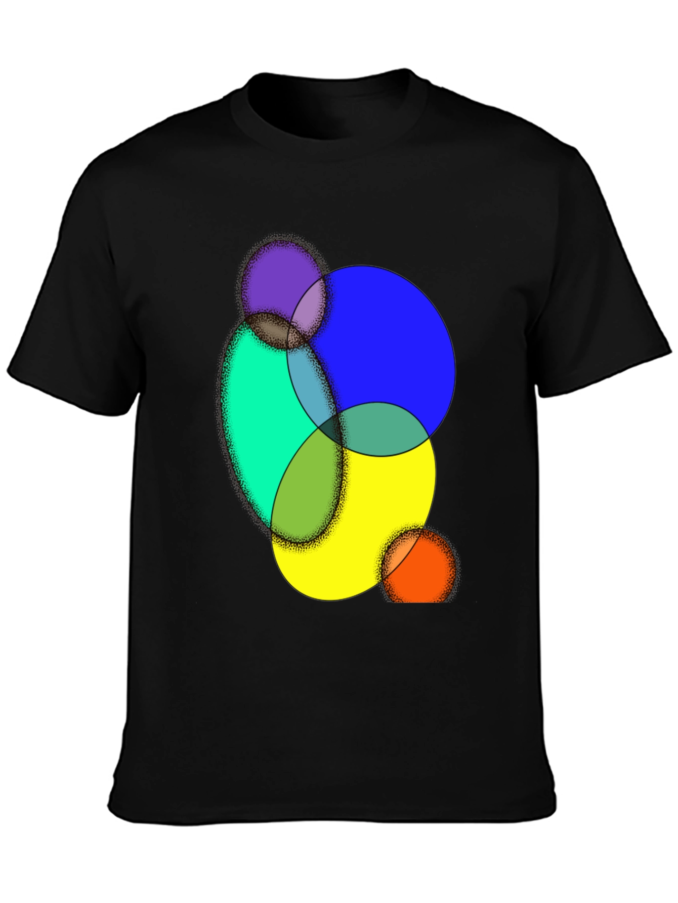 Abstract Circle Graphic Tee - Modern Art Shirt