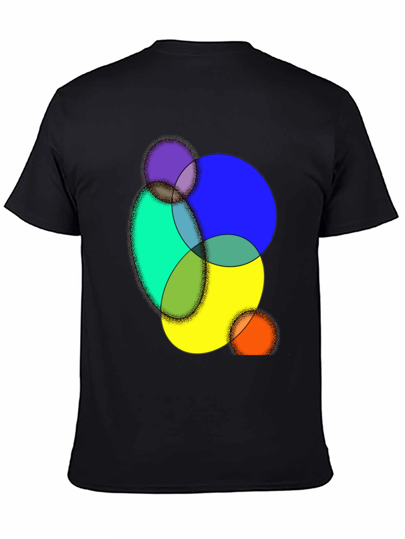Abstract Circle Graphic Tee - Modern Art Shirt