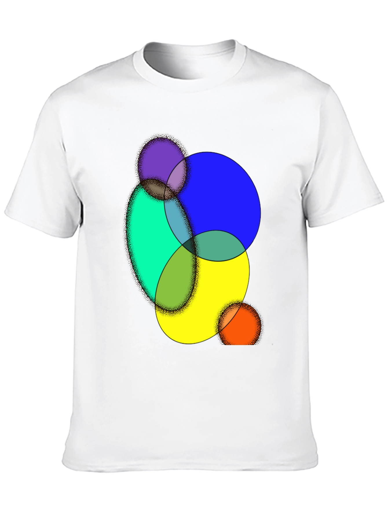 Abstract Circle Graphic Tee - Modern Art Shirt