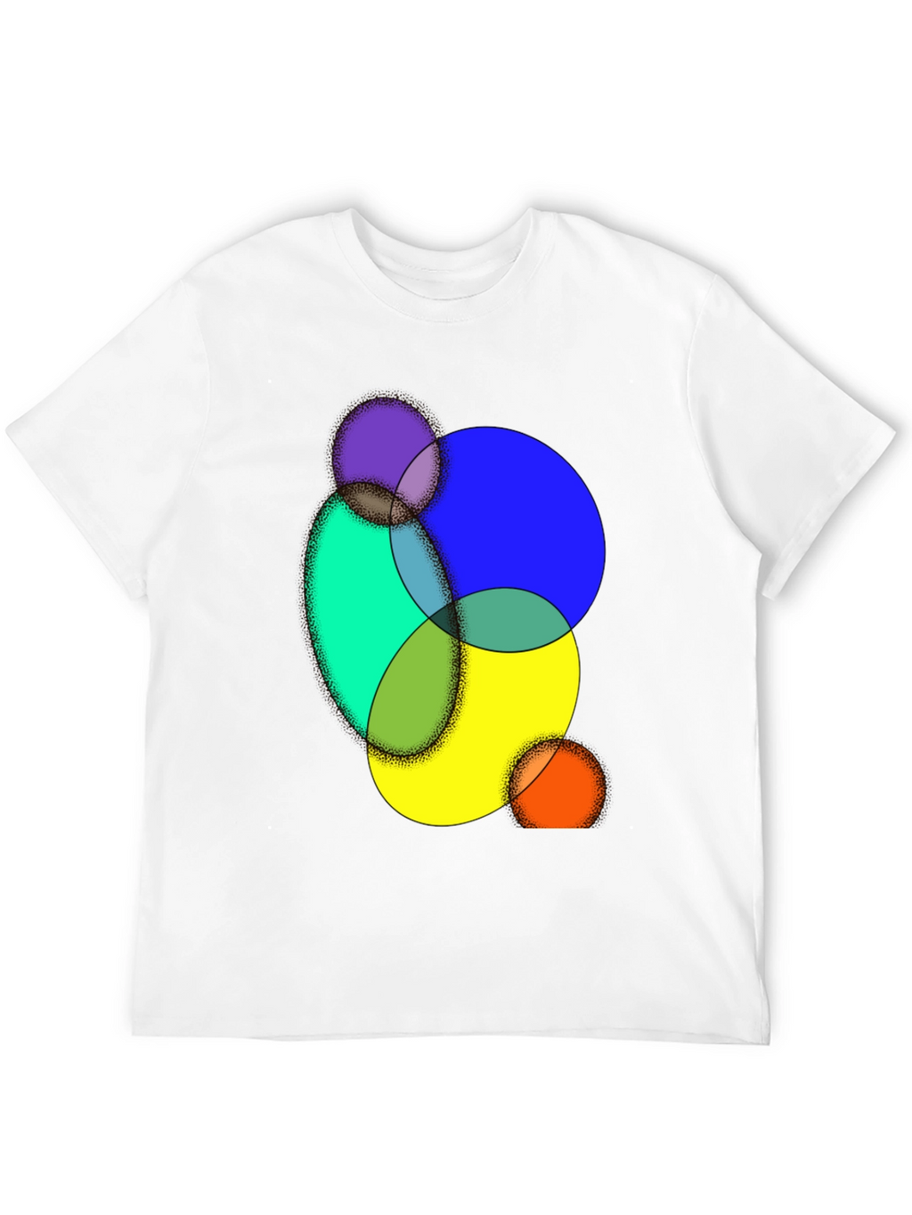 Abstract Circle Graphic Tee - Modern Art Shirt