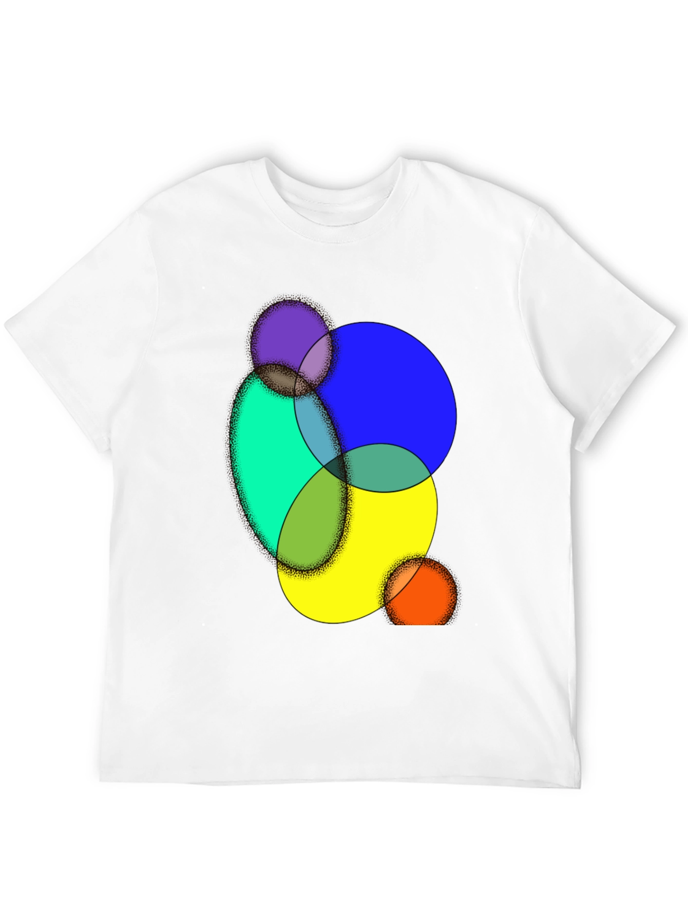 Abstract Circle Graphic Tee - Modern Art Shirt