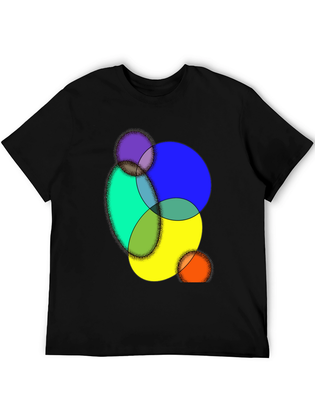 Abstract Circle Graphic Tee - Modern Art Shirt
