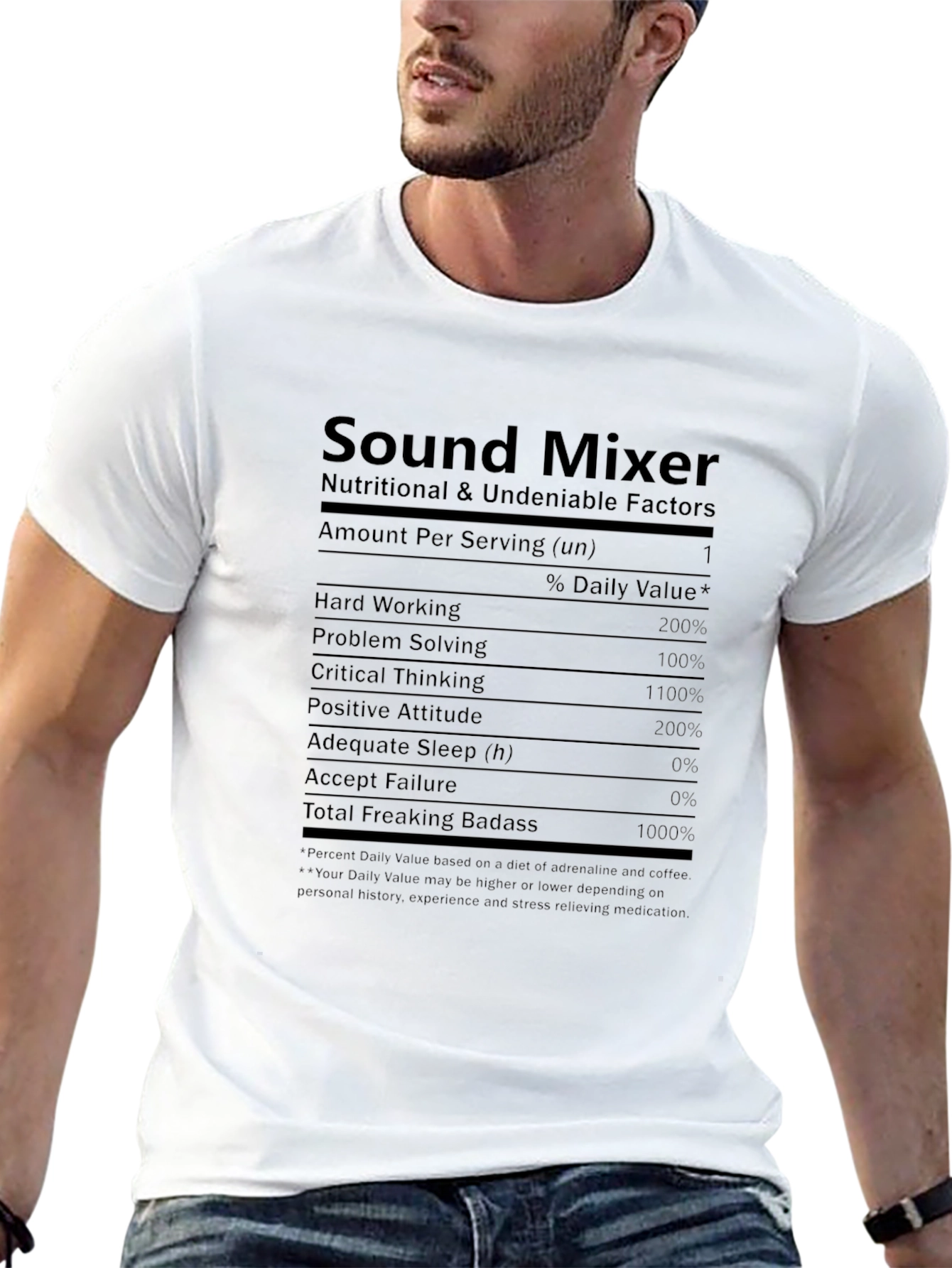 Sound Mixer Nutritional Facts Novelty T-Shirt